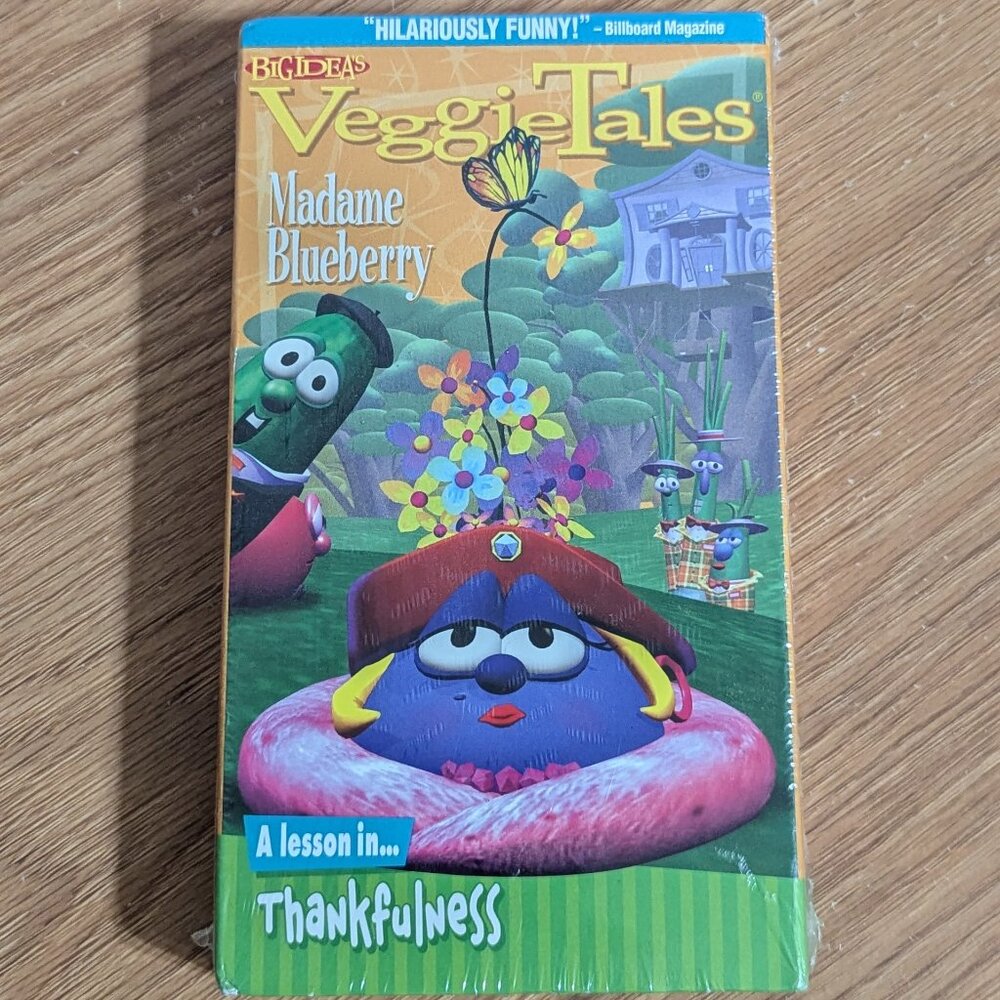 Veggie Tales Madame Blueberry VHS 1999